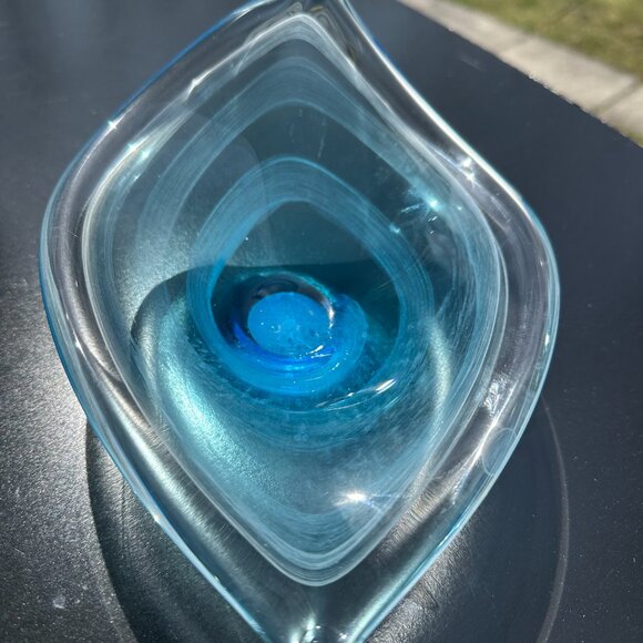 #6241 CRISTALLERIA TOSCANA GLASS CANDY DISH - Picture 3 of 9